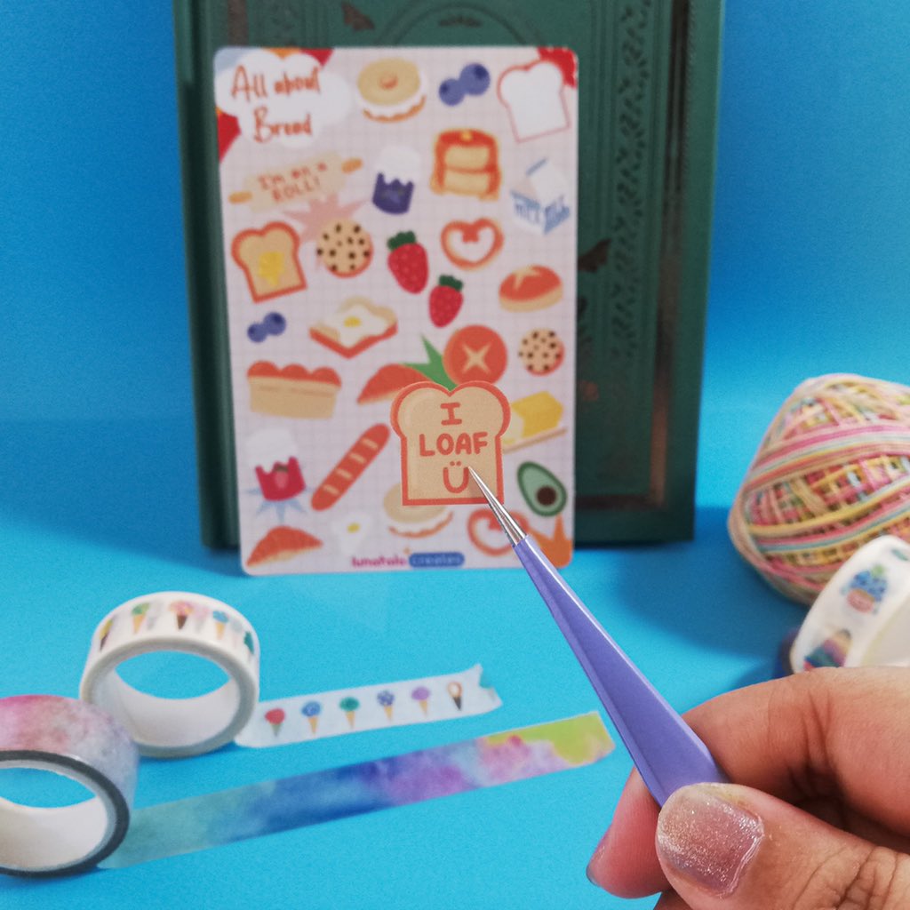lunatalacreates's tweet photo. Love bread? Get these cute sticker sheet for only 85php!
#journalph #bujoph #stickersph #stickersheet #stickersheetph #stickersphilippines #stickers #stationeryph #stationery #stationeryshopph #stationeryshop #supportlocalph #supportsmallbusinessph https://t.co/Sy3Y3dypmP