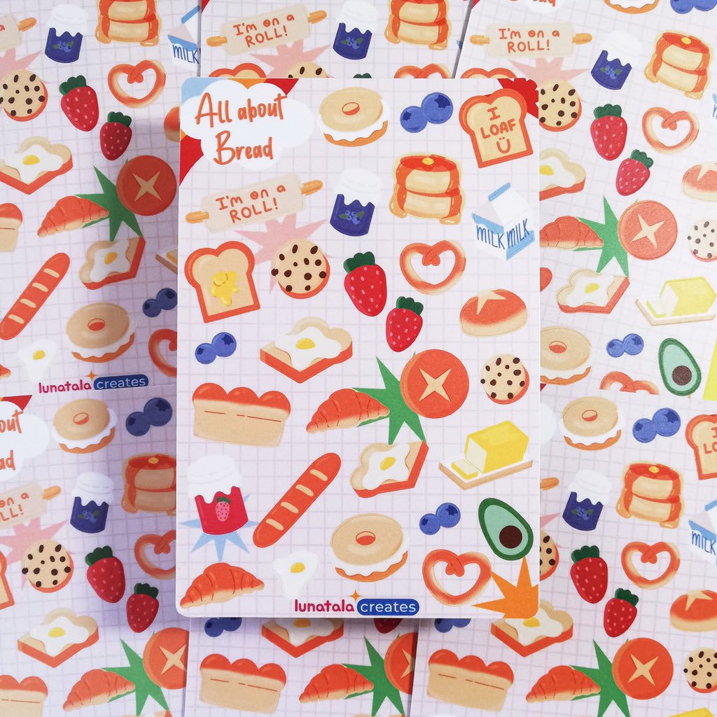 lunatalacreates's tweet photo. Love bread? Get these cute sticker sheet for only 85php!
#journalph #bujoph #stickersph #stickersheet #stickersheetph #stickersphilippines #stickers #stationeryph #stationery #stationeryshopph #stationeryshop #supportlocalph #supportsmallbusinessph https://t.co/Sy3Y3dypmP