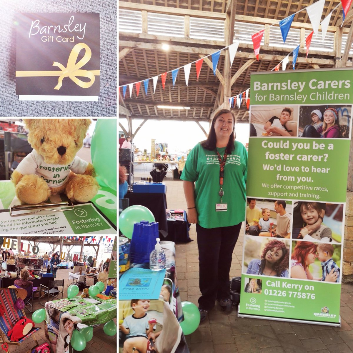 I'm here today representing <a href="/FosterBarnsley/">Fostering Barnsley</a> at <a href="/PenistoneGala/">Penistone Gala</a>, come and talk to us about all things fostering between 11-4:30pm, we also have a competition to win a Barnsley £20 gift card.