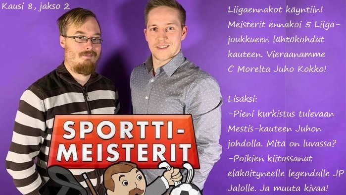 Tästä starttaa #Sporttimeisterit podcastin #Liiga ennakot! Luvassa 5 joukkueen ennakoinnit, vieraana C Moren selostustiimistä nuori lupaus @JuhoKooo.

Luvassa myös #Mestis asiaa sekä kiitoksemme JP Jalolle.

Kuunneltavissa nyt Spotify, PodPlay ym. palvelut
podplay.com/fi-fi/podcasts…