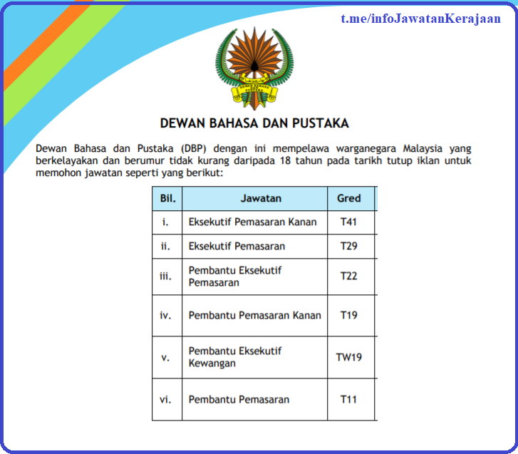 jawatan kosong (@jwtnkosong) / Twitter