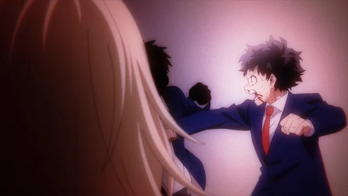 The anime makes it look like he was defending her and it makes it 10x creepier that she later stabbed him. 