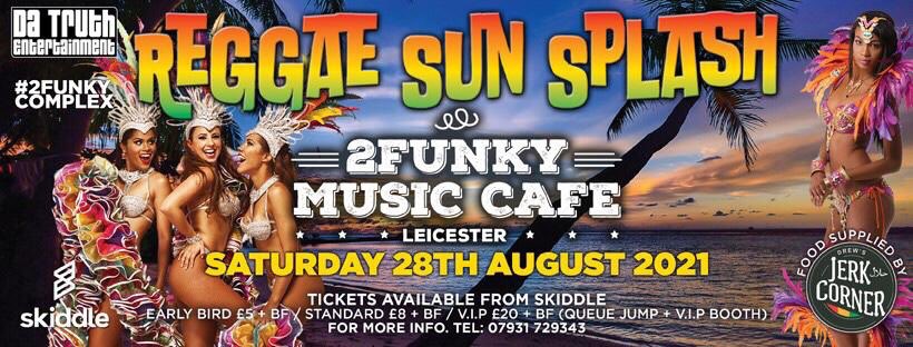 The Day Has finally arrived 🎉🥳 Tonight Leicester goes crazy with the sounds of Reggae, Soca, Loves Rock, RnB loads more, so grab your best outfits &amp; Flags we’ll see you all tonight at 2Funky Music Cafe, Leicester