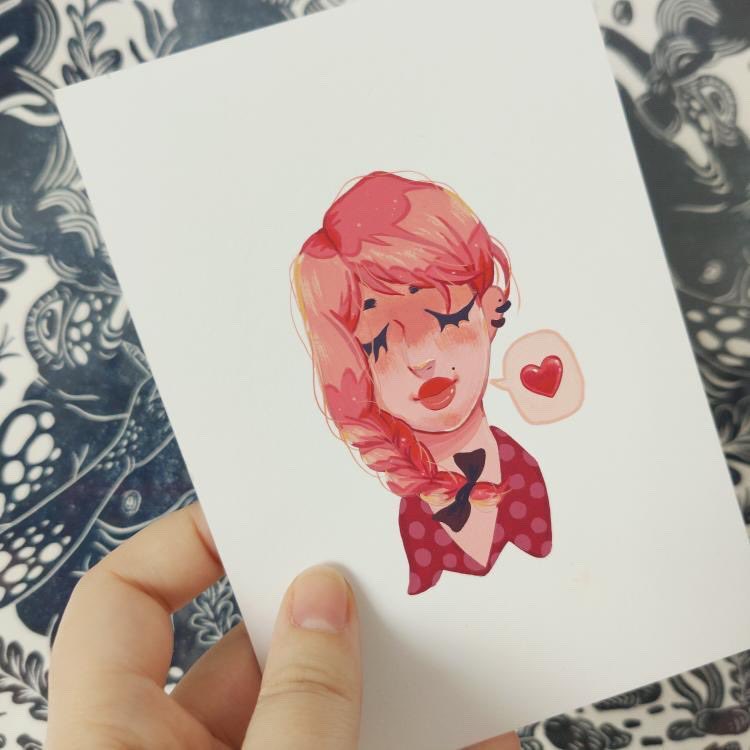 Annalkiss's tweet photo. Autres petits portraits à la gauches format A6 ✨ https://t.co/zTxRKMlHuI