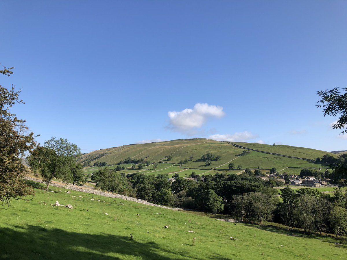 The #YorkshireDalesNationalPark near Kettlewell this morning, stunning.