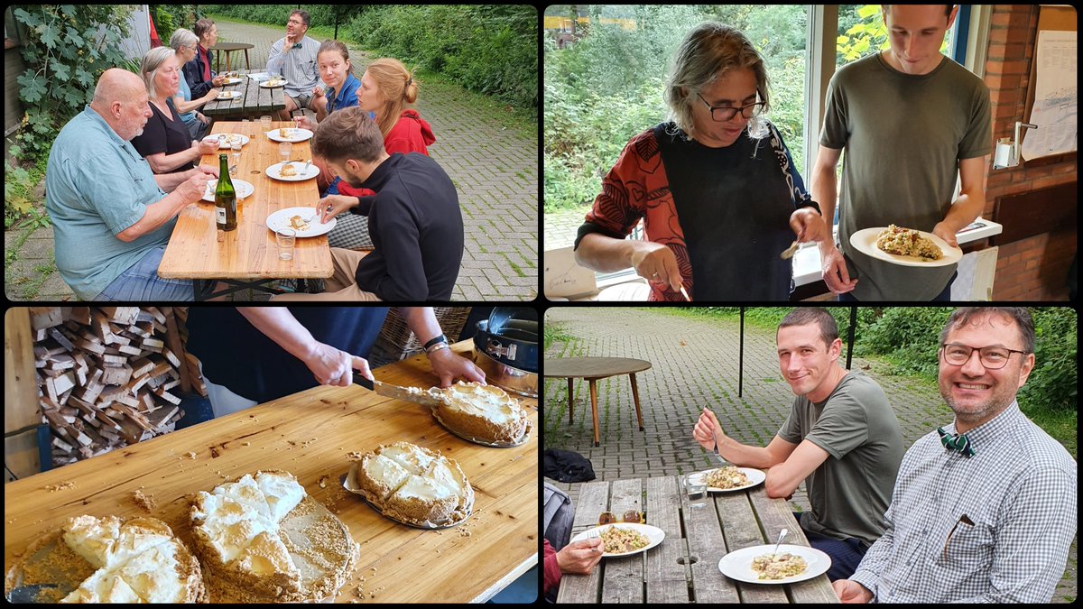 Spoortuin's tweet image. Vorige week, tussen de regenbuien door... aanschuiven &amp;amp; ophalen. Wie druppels vreesde, nam het eten mee naar huis, de rest bleef in de Spoortuin eten. Ook handig vanwege corona. Best of both worlds! Volgende aanschuifmaaltijd is 26 sept.