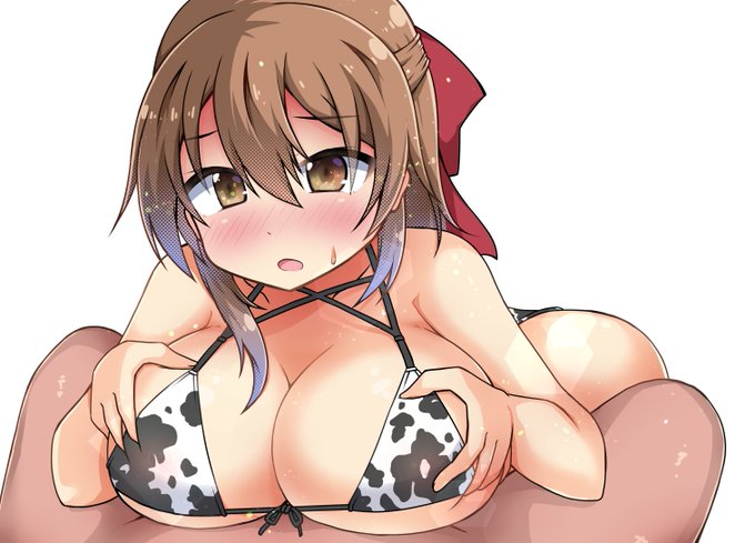 【NSFW】言われたとおりに挟みましたけど…
こんなのが良いんですか…?
#牛柄ビキニを描くと絵がうまくなるらしい 