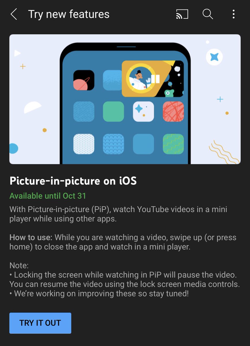 walphs's tweet image. Finally! 🙄 #YouTubePremium #YouTubePiP #iOS