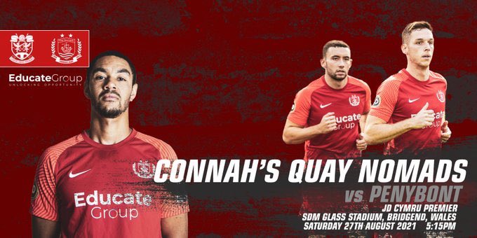 the_nomads's tweet image. Matchday | The Champions travel South ➡️ 🏴󠁧󠁢󠁷󠁬󠁳󠁿

🔴 Nomads 
🆚 @PenybontFC_ 
🏴󠁧󠁢󠁷󠁬󠁳󠁿 #JDCymruPremier 
📆 Tonight 
⌚️ 5:15pm ko 
📍SDM Glass Stadium 
📺 Live on @sgorio 
📲 Live Twitter updates 

Come on Nomads! 💪🏽