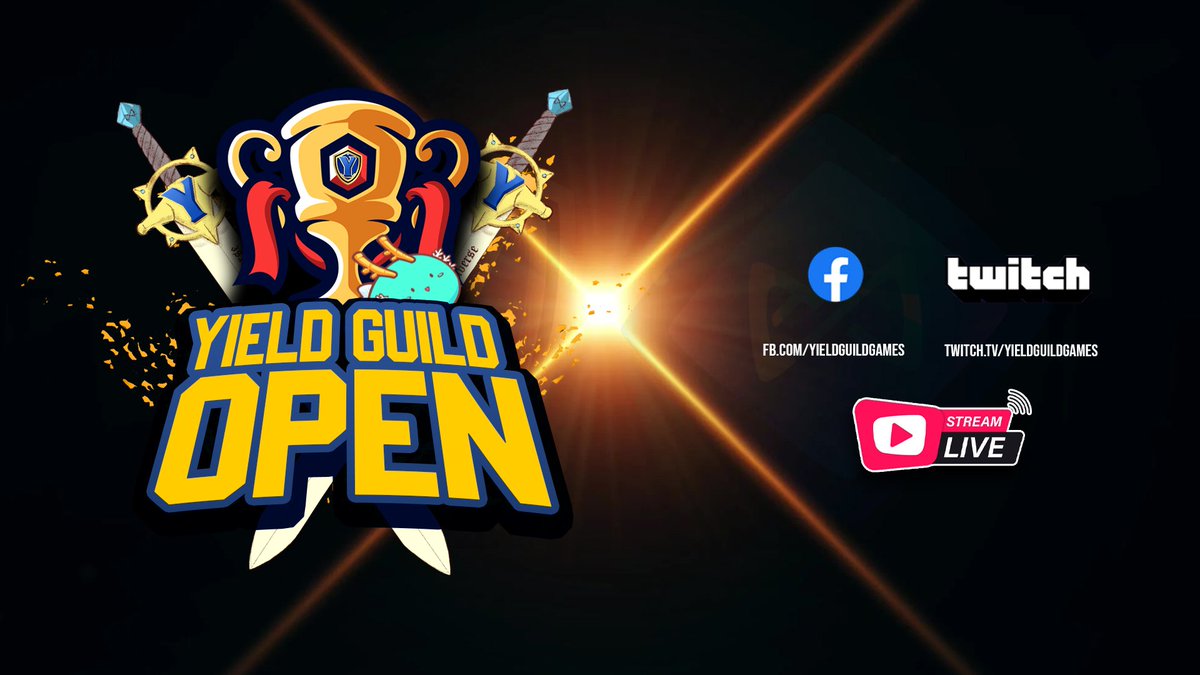We are live for day one of the Yield Guild Open! Let the games begin! 
LIVESTREAM LINKS: 
facebook.com/YieldGuildGames [TAG/ENG]
twitch.tv/YieldGuildGames [ENG]