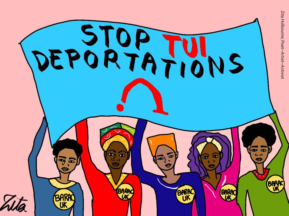 Stoptui_sheff's tweet photo. Join us and many others across the country for a national day of action to demand #TUIDropDeportations. 

Location: Sheffield at 12pm outside the TUI on the Moor. https://t.co/2FmIrvr4Cm