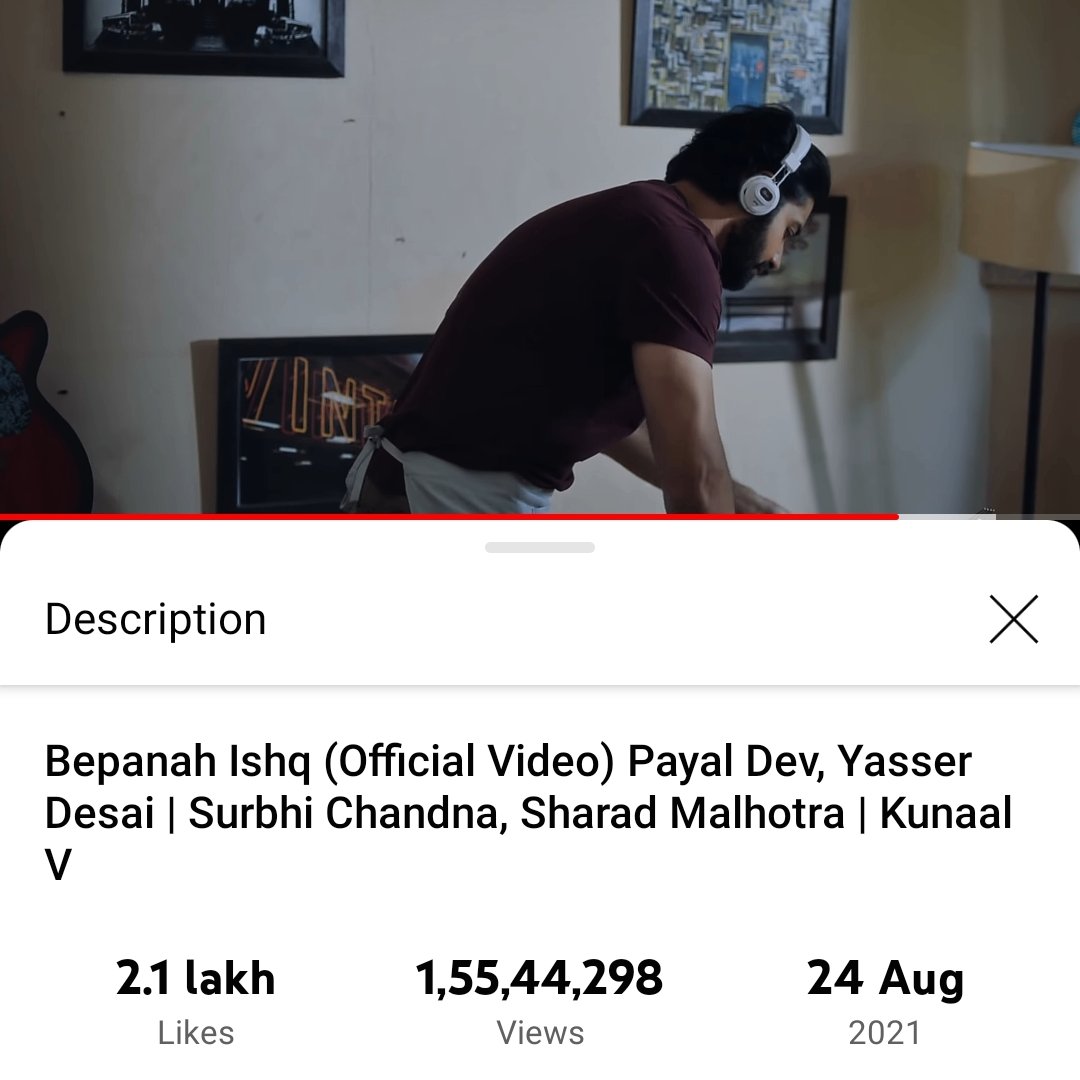 And it's just less than 5 lakhs for another milestone 16M 
#BepanahIshq 
Keep streaming both Mvs
#idhardekho 
#SharadMalhotra ❤