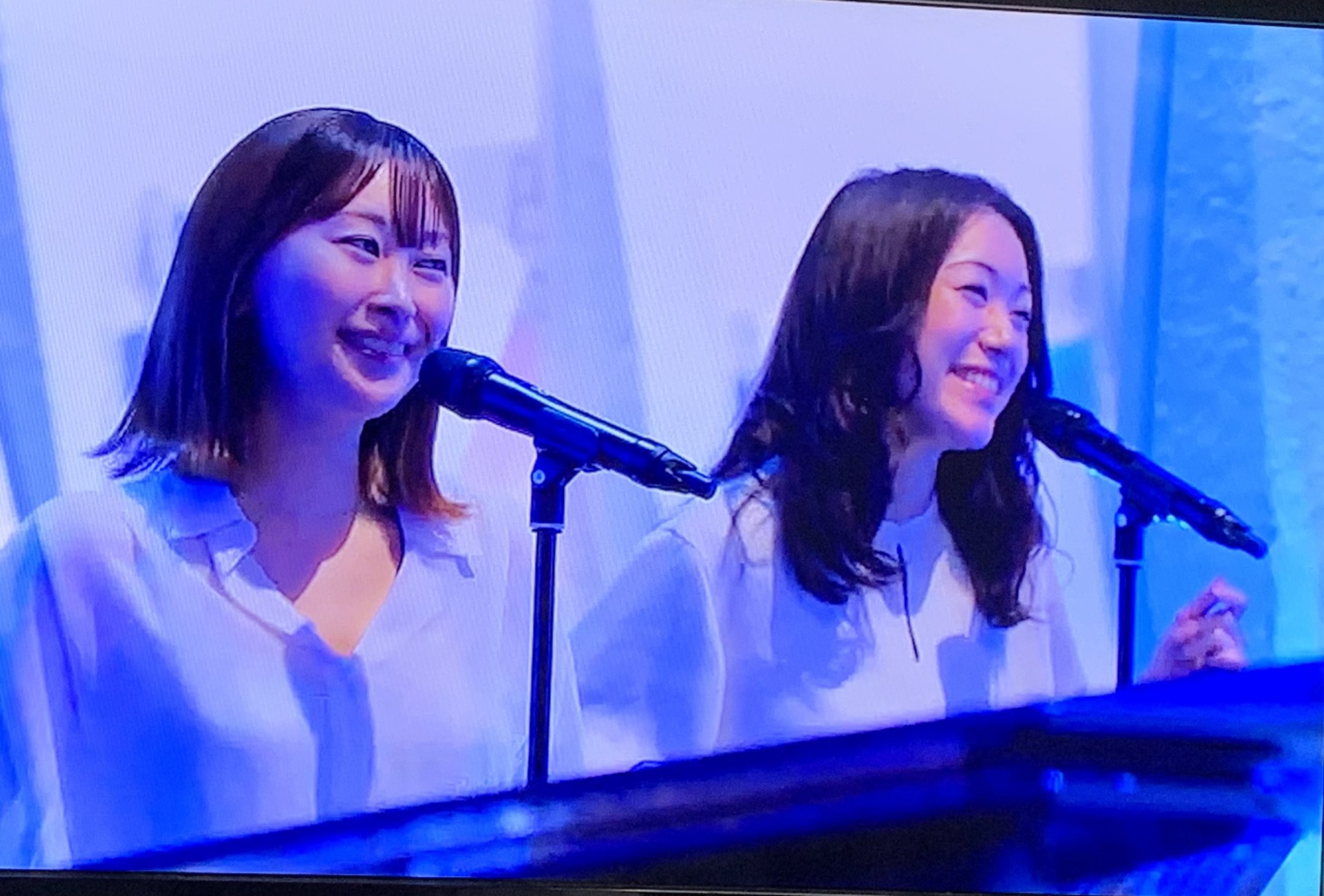 Masae オカラジエンド ミュージックフェア 桃花さん映りました コーラスがこんな大きく映るなんて感激です そして育三郎様とのツーショット ミュージックフェア 桃花 中田桃花 T Co Lcerz0xnh6 Twitter
