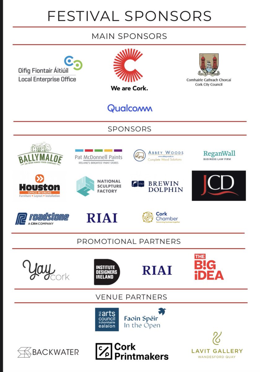 designpopcork's tweet image. #DesignPOP would not be possible this weekend without the kindness and generosity of our sponsors.

Thank you for believing in what we do and making great things happen in #Cork ❤️ 

#IntheOpenFaoinSleir