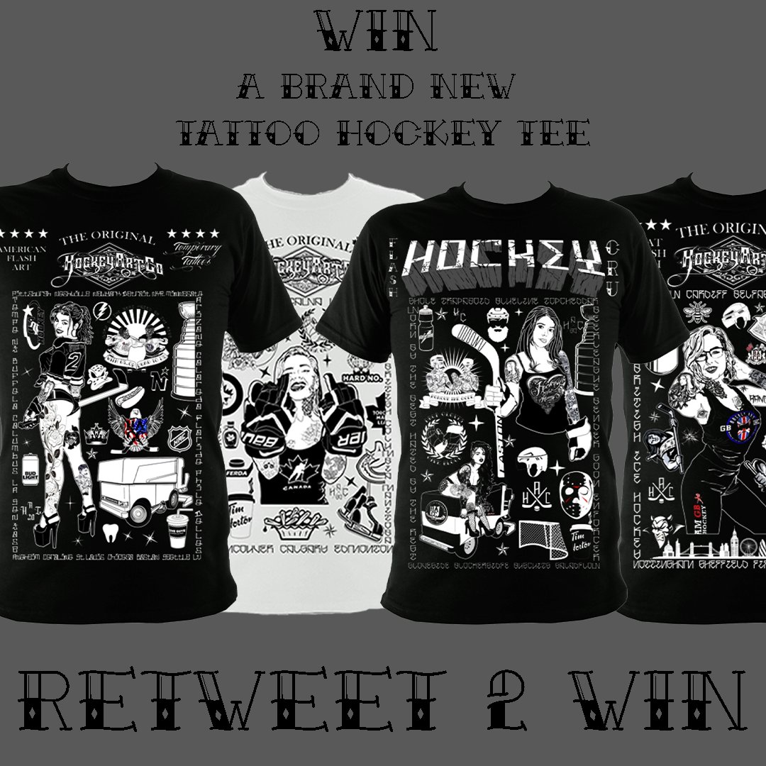 ***********COMPETITION TIME************

WHO WANTS TO WIN A BRAND NEW 
TATTOO HOCKEY FLASH TEE

RETWEET THIS POST 
AND BEFORE 
THE <a href="/cardiffdevils/">Cardiff Devils</a> GAME TONIGHT 
WE PICK A WINNER!