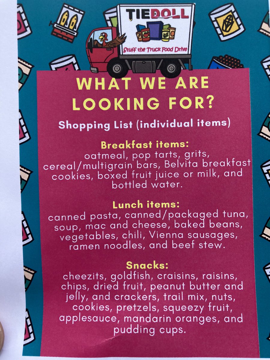 TheDarrylHood's tweet photo. Here’s a list of suggested items to donate. #stuffthetruckmgm #mymgm @ALNewsNetwork @MPSAL @TieandDoll #mpsal https://t.co/X22DjjVpTA