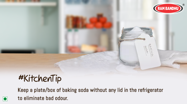 RambandhuMasale's tweet photo. Get rid of bad odors in your refrigerator with this kitchen tip. 

#RamBandhu #KitchenHack #KitchenTip #KitchenEssentials #Refrigerator #RefrigeratorHack #NoOdour #SimpleTips #TipsAndTricks #Kitchen101 https://t.co/NYPP5hOedD