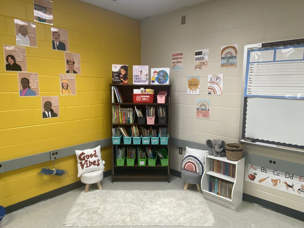 My classroom is READY to welcome 13 scholars Monday morning!! 💛💜 it’s going to be an “out of this world” 🌎 year! <a href="/FCRSD/">Forest City Regional</a>
