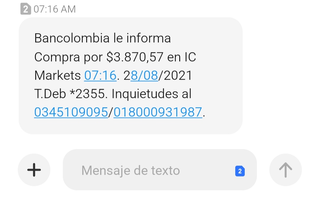 Sale541_'s tweet photo. @SFCsupervisor ¿por qué @Bancolombia  cobra en una compra en el exterior el día de hoy (28/08/21) con la TRM que rigió el día anterior? https://t.co/di0KYXQUJy