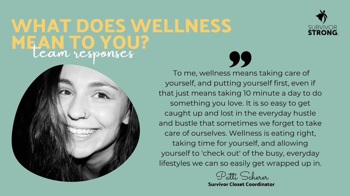 Everyone has their own definition of wellness. Here are some from our team! What do you think?

#InvestInWellness by donating today!

paypal.com/donate/?hosted…