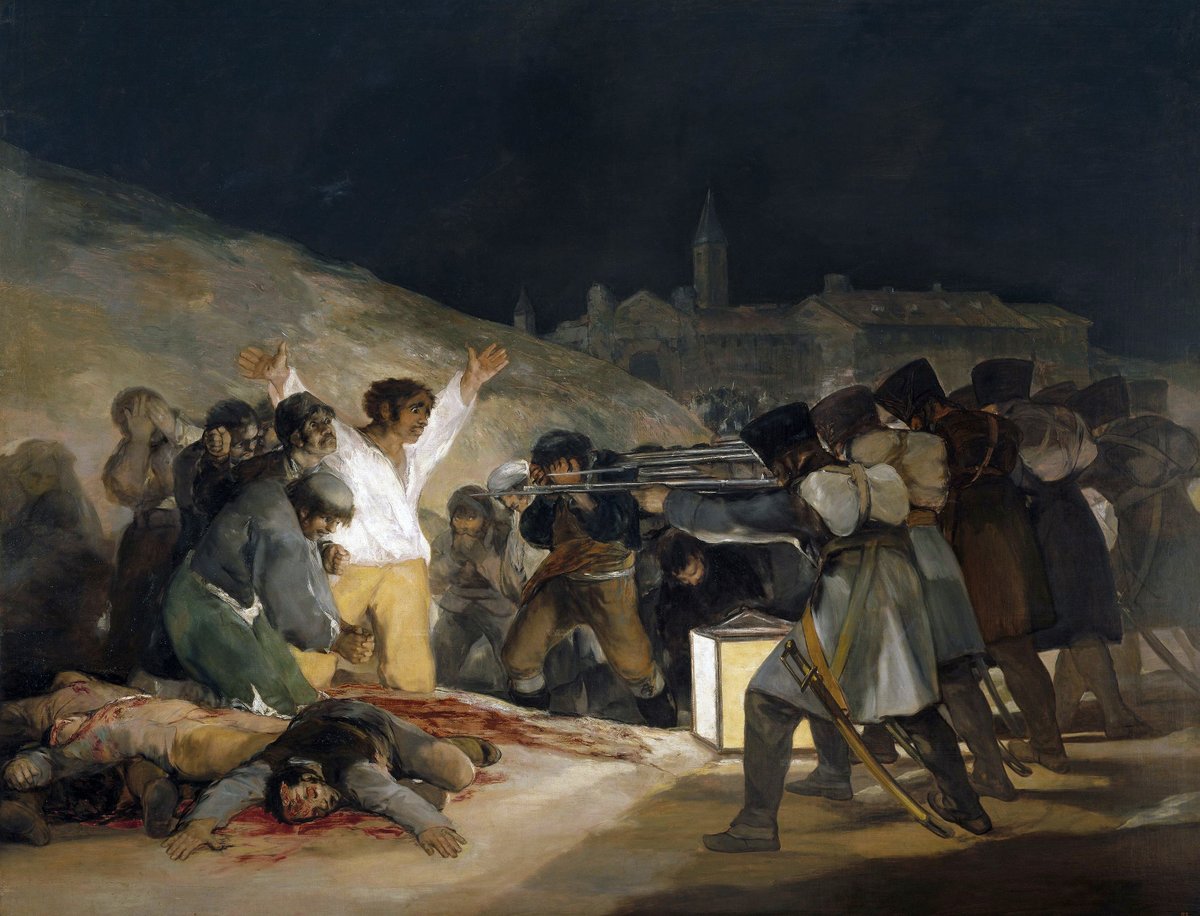 RT @artistgoya: The Third of May 1808 (Execution of the Defenders of Madrid), 1814 #franciscogoya #goya https://t.co/YvWMfJiP3M