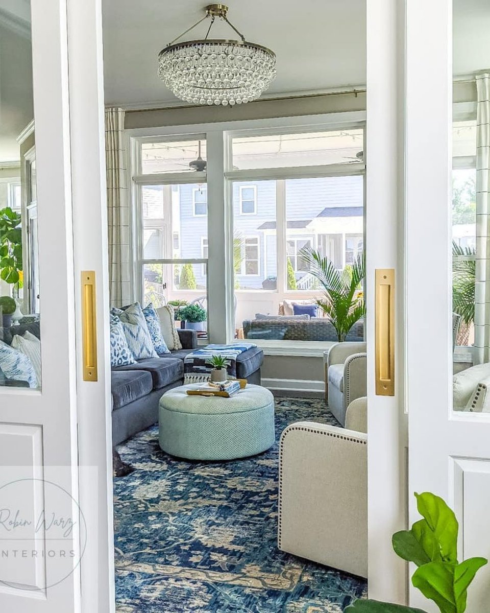 A room with a view. We love how robinwarz.interiors styled up this gorgeous living space with Stockholm rug.---bit.ly/3BsDRBn