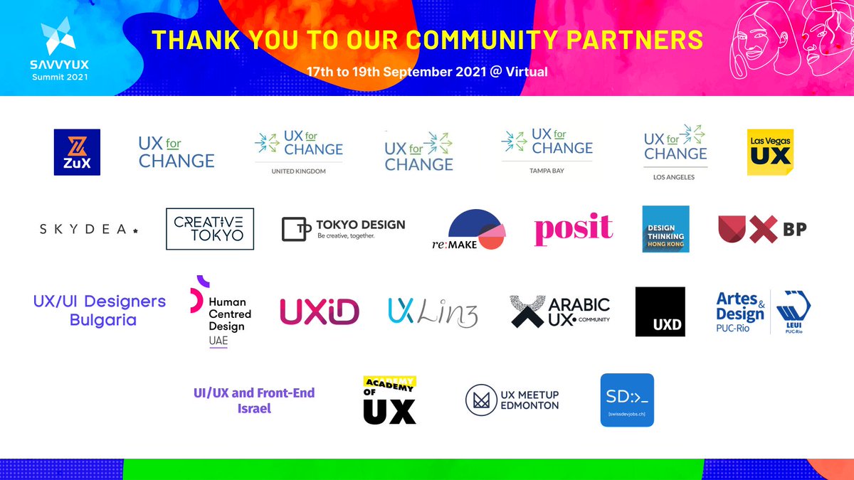 Global UXD is proud to be the community partner with Savvy UX Summit 2021. Learn more and register here: savvyuxsummit.com