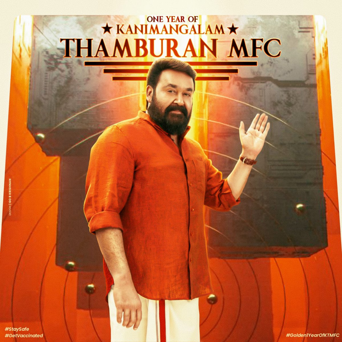 TeamKTMFC's tweet photo. Here is the 3rd Special poster to Celebrate the 365th Day of our Team KTMFC❤️🔥

#Golden1YearOfKTMFC
#TeamKTMFC 

@TeamKTMFC
@Mohanlal

#Mohanlal #Drishyam2 #MarakkarArabikadalinteSimham https://t.co/OjTy0ywTzF