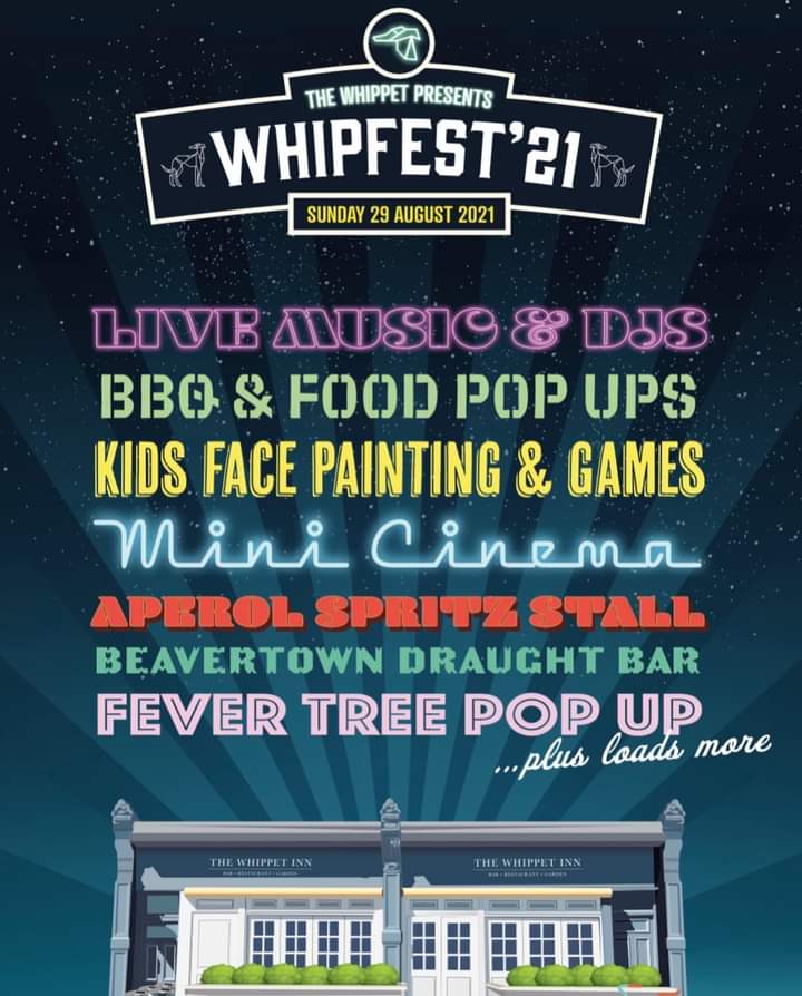 TheWhippetInn's tweet photo. #whipfest #bankholidayweekend
#BBQ #popupchef Kev from @wenyammin
#Dj @robertsonjustin plus more special guests!
#fammilyfun from noon and party from 6pm till late! #beergarden #cocktails #livemusic #hogroast #caribbeanfood #nw10
https://t.co/G4oAFV3rYe https://t.co/tmBs2jCbW3