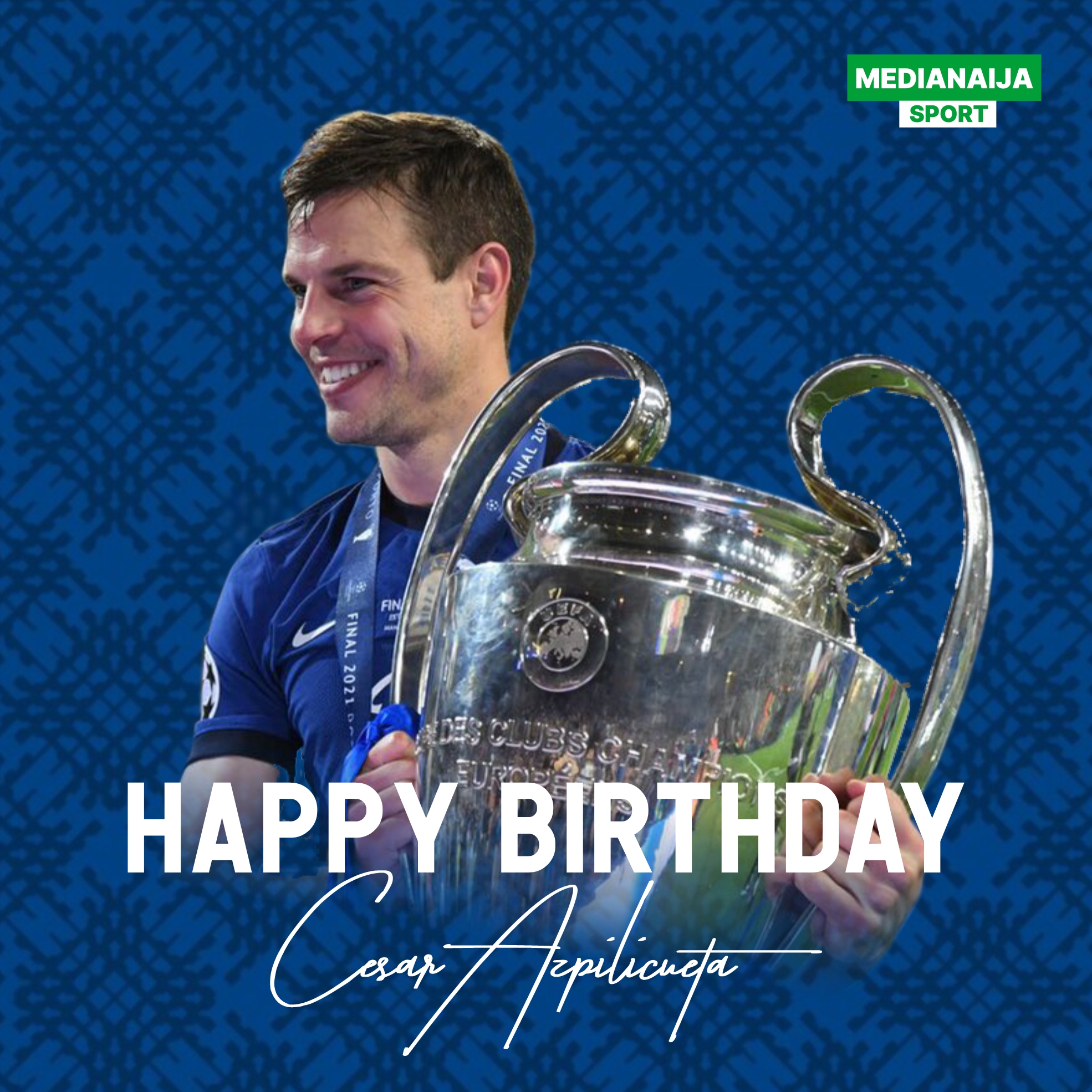 Happy birthday to Chelsea Skipper, Cesar Azpilicueta  