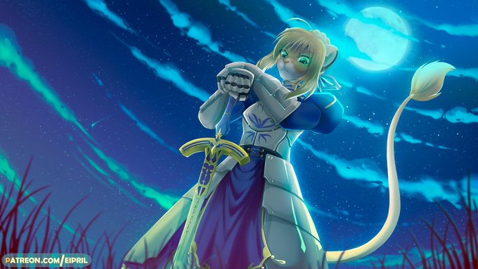 Saber from Fate anime <3 Lol her muzzle turned out too big awww...Tho extra soft, you can poke dat nose