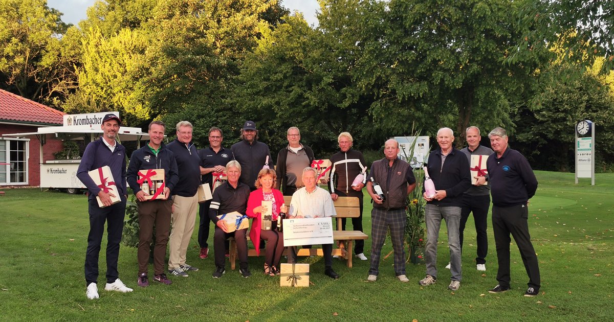 Letzten Freitag fand der VR-Charity #Golfcup im #Golfclub Segeberg e.V. Gut Wensin statt 😊⛳🏌

Es wurde eine #Spendensumme in Höhe von 5.555€ erreicht. Diese #Summe geht an den Mukoviszidose e.V. Wir haben haben uns mit einer Summe von 1.200€ beteiligt.

#charitygolf