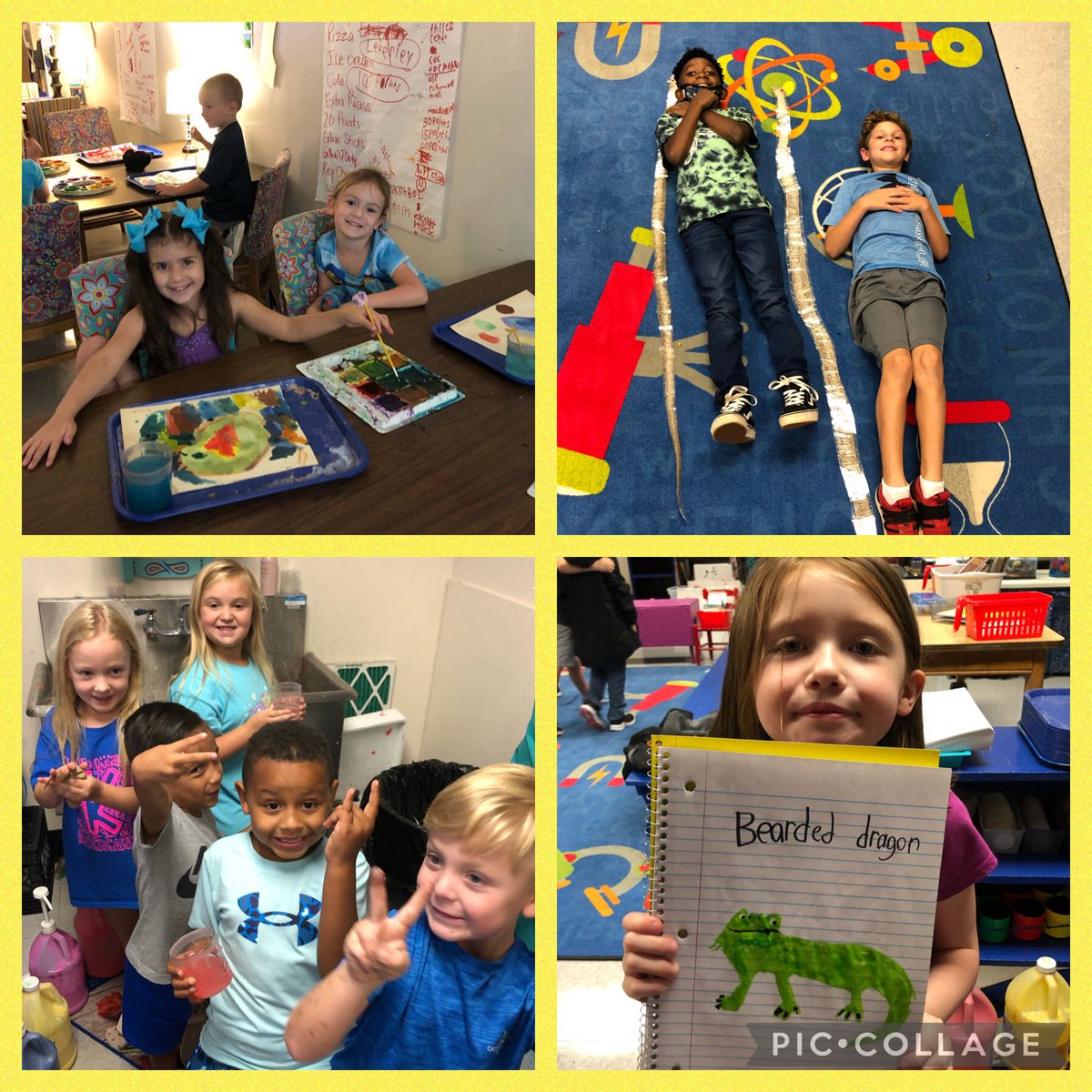MESBlueDevilArt's tweet photo. What an AMAZING start to our school year!! Sooo much fun creating already!! Love being back with these kiddos! @MESBlueDevils @FloydCoSchools @fcsarts https://t.co/TnJu7BXRQG