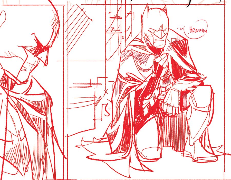 'batman at work'. panel's wip..  #batman  #vampire #dccomics 