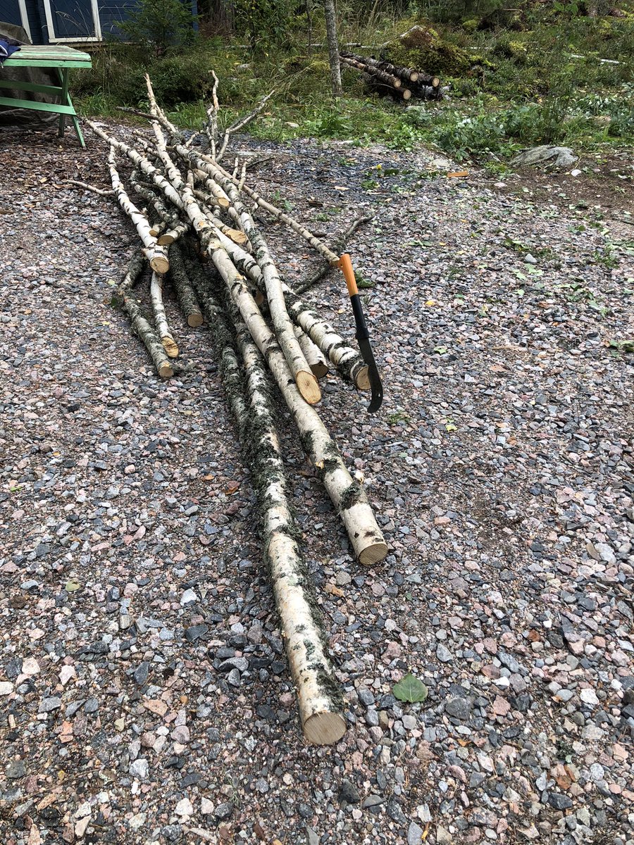 TuijaVirtanen's tweet photo. Pari tuntia kun heiluu vesurin kanssa,  saa aikaan tällaista. Ja hien pintaan💪🙂
#ulkojumppa #minäjafiskars #särkijärvi #mustiala #visittammela #Bootcamp247 #enmuutenmeelenkille #ihanpihalla https://t.co/LJHH1Ocsfm