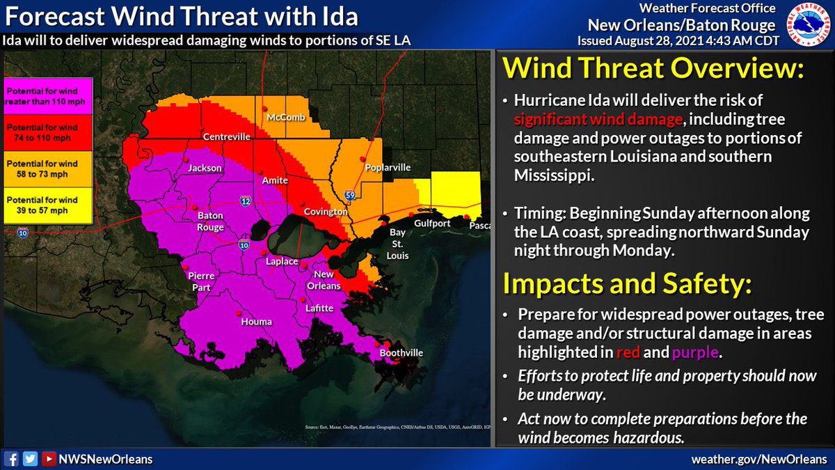 ScotPilie_Wx's tweet photo. Sick feeling in my stomach. Hurricane #Ida likely to rapidly intensify over the next 24-36 hours. Do not stay if an evacuation order has been called. 

Full update — https://t.co/8ypUTH4UON https://t.co/fS3wYj6afW