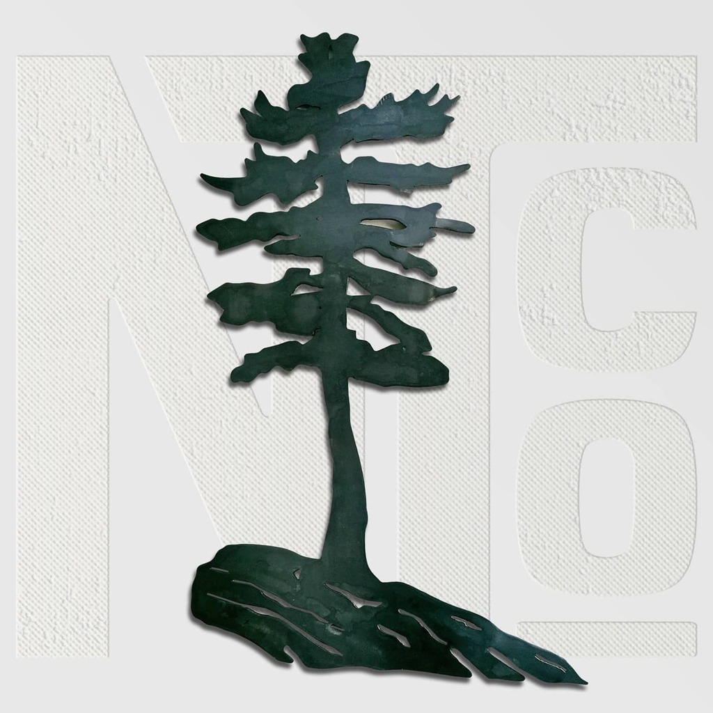 NorthernTiki's tweet photo. Hot rolled steel white pine, grind and heat treatment with black patina. #georgianbay #cabindecor #cottagestyle https://t.co/1SkZ5nVYcz