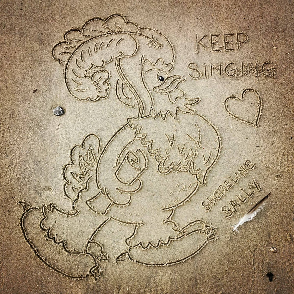 DigiDaughter's tweet photo. Keep Singing 🎶 #ClaraCluck #operasinger #Chicken #Disney #MickeyMouse
Stay Jazz 🎵 #Disney #HoraceHorsecollar #Horse #TheJazzFool
💛 #StaySafe #sanddrawing #beachart 🌊 #Lockdown2021 #morale #VitaminSea #Lockdown2020 #comics #cartoons ✍️ #SandBanksy #shorelinesally No.1115-6 https://t.co/LgbEeQFWju