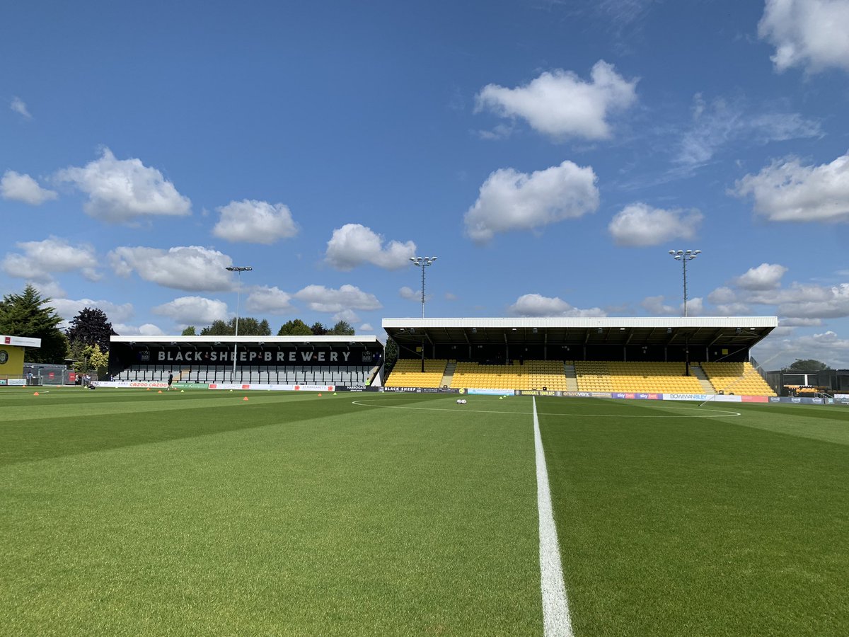 Harrogate Town AFC (@harrogatetown) on Twitter photo 📸 It’s a stunning day for some bank holiday football 😍
🎟 Tickets are on sale from the ticket office at the ground until kick-off!
#ProudToBeTown 📸 It’s a stunning day for some bank holiday football 😍
🎟 Tickets are on sale from the ticket office at the ground until kick-off!
#ProudToBeTown