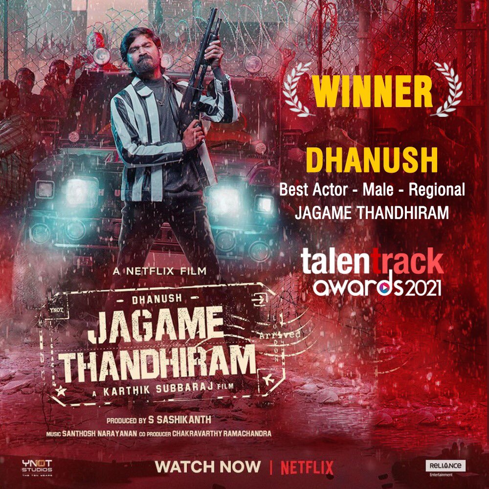 #TaIentrackAwards2021
#Jagamethanthiram 
#Karnan 
#Maaran
