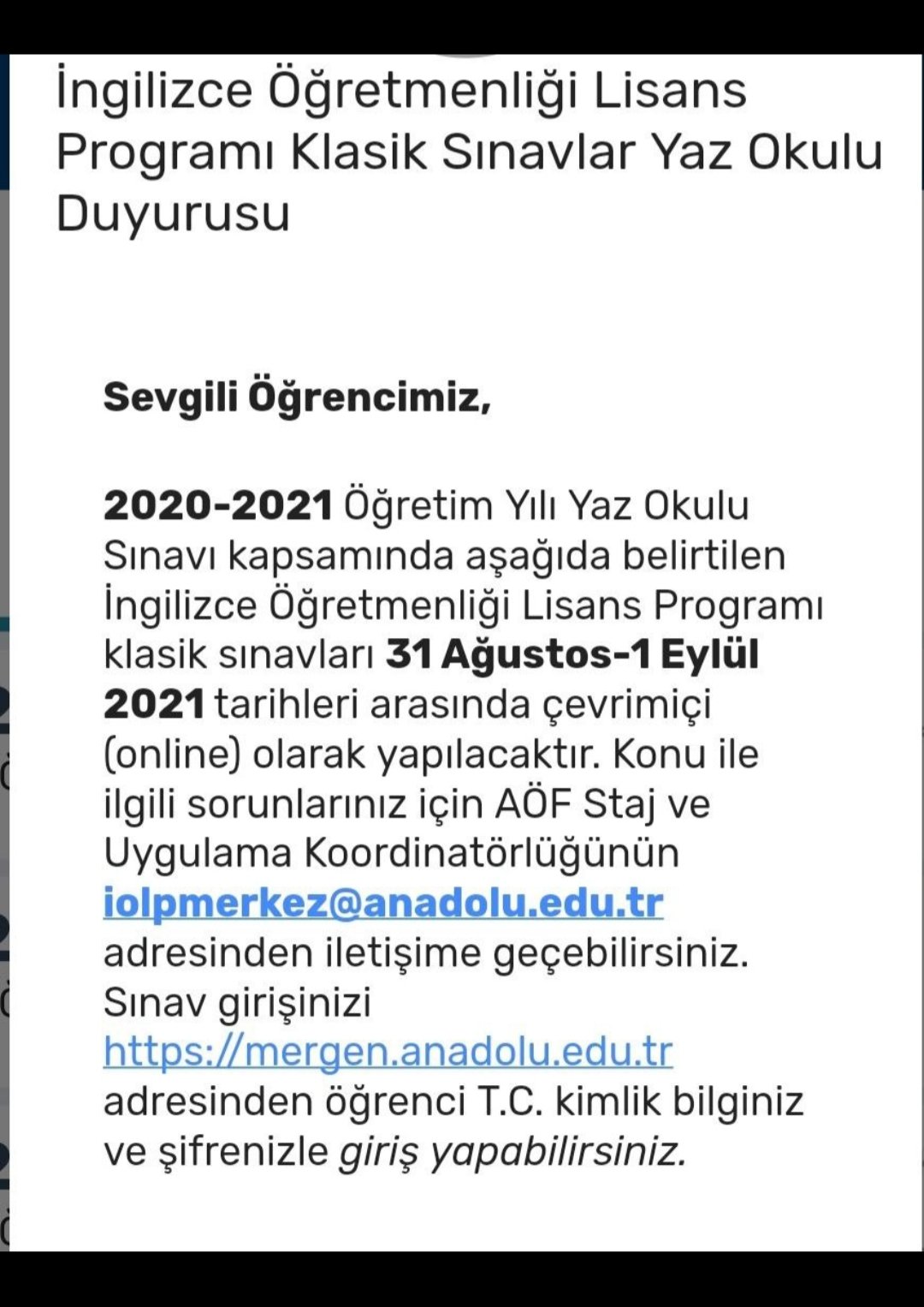 anadolu universitesi yazokulu destek platformu aofortak twitter