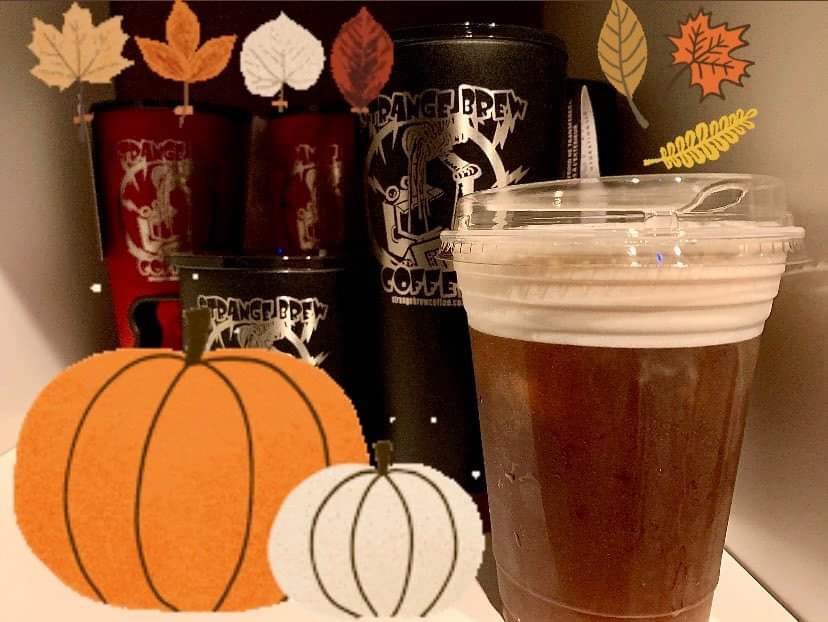 It doesn't feel like fall yet, but it can taste like it!  Pumpkin cold brew with pumpkin sweet roll cold foam!