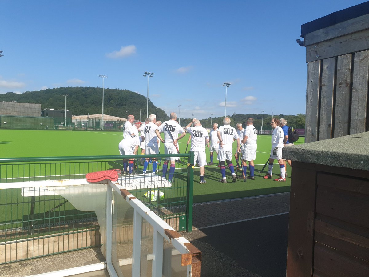 MCP_Durham's tweet image. Day 2 of supporting England Masters Hockey (60+) in their tournament at MC. Lovely weather for it!  Great team to work with and all in great shape!  So, do our muscles and joints get weaker because we age or because we allow them to?!