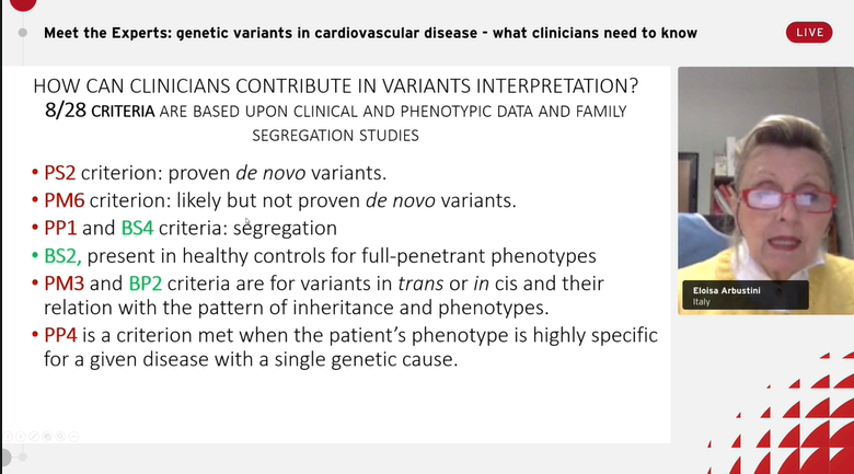 SilCastelletti's tweet photo. #ESCCongress #Genetic in #CVD diseases - Prof Arbustini explains #genetic testing basic principles
‼️Not all #genetic variants are the same:
✅benign
⁉️uncertain significance
⚠️disease-causing 
🩺cardiologist can help to variants' classification
👨‍👩‍👧‍👦Familial evaluation is important https://t.co/z3c5zwPkBQ