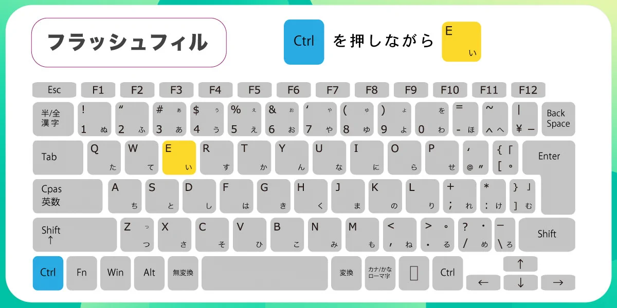 知っておくと便利？Excelの「姓」と「名」を分けたい時に使えるショートカットキー！