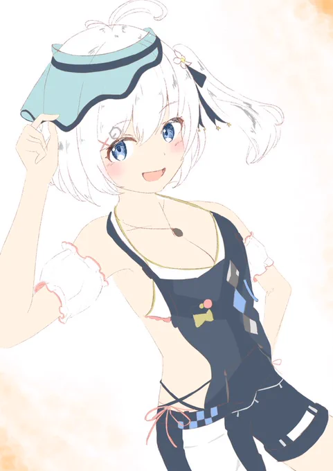 水着めちゃ可愛かった!!!#SiroArt 