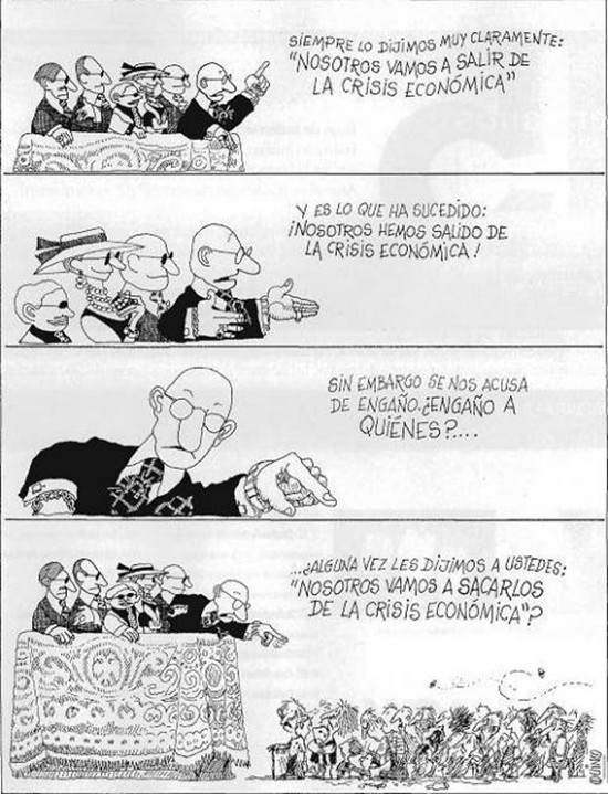FalaciaDelDia's tweet image. Me parece un buen momento para recordar esta viñeta de Quino:

(Falacia de equívoco: Uso engañoso de un término con más de un significado o sentido. En este caso, hay dos posibles sentidos para NOSOTROS)