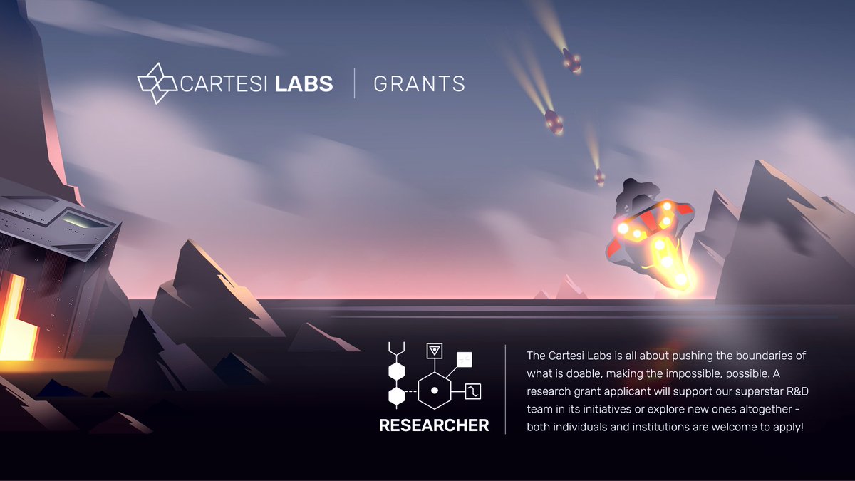 cartesiproject's tweet photo. #Cartesi Labs is all about pushing the boundaries of what is doable, making the impossible, possible. 

A research grant applicant will support our superstar R&amp;D team in its initiatives or explore new ones - individuals and institutions welcome to apply 👉 https://t.co/e2Waw1jeMZ https://t.co/oZIIBSp0zS