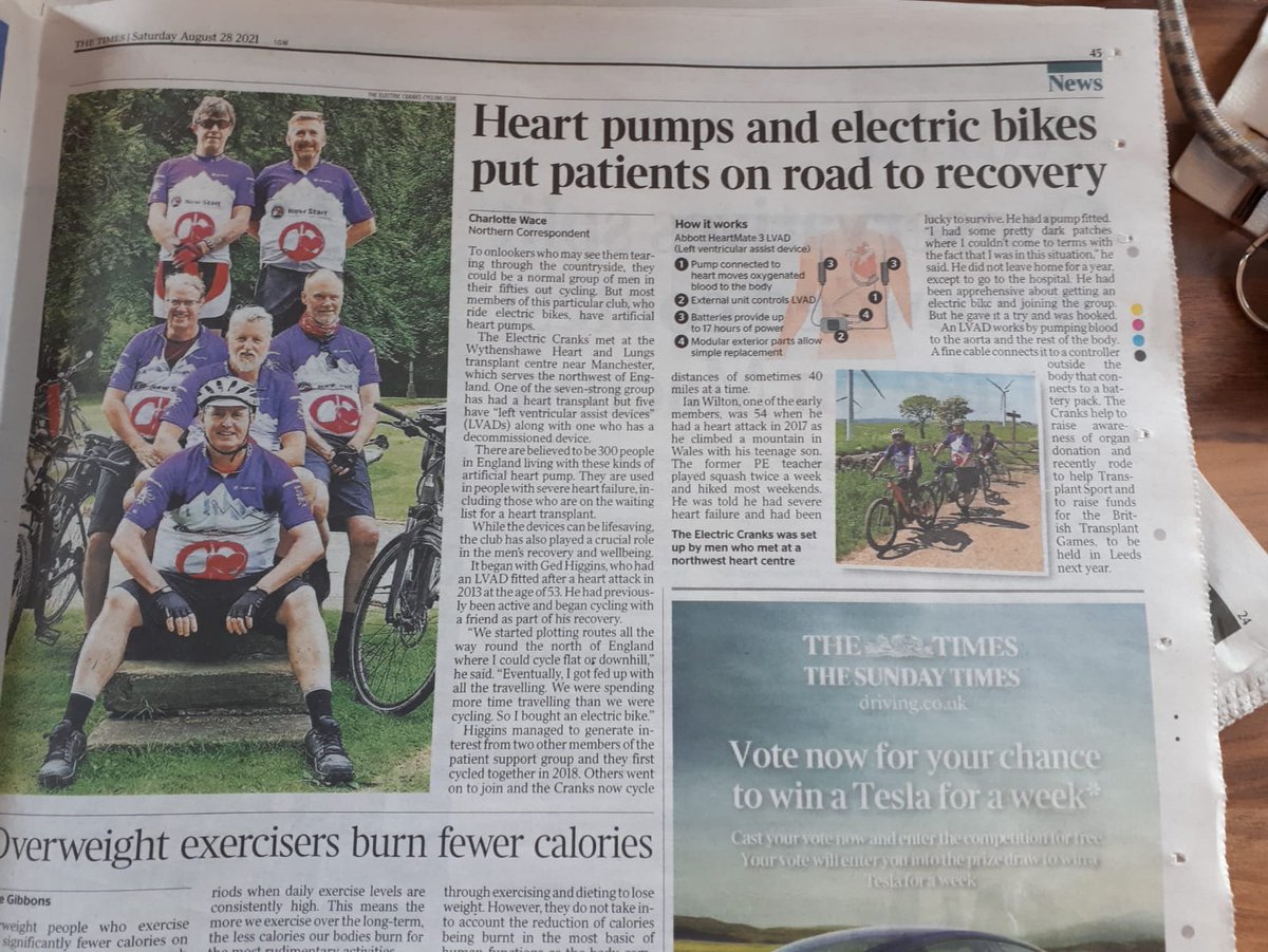 Transplant Active & British Transplant Games (@tactive_btg) on Twitter photo Weekend paper readers, you may have spotted some familiar faces this morning! Big thank you to <a href="/thetimes/">The Times and The Sunday Times</a> for sharing the amazing <a href="/ElectricCranks/">The Electric Cranks Cyclists, Wythenshawe TC</a> story and mentioning our Games ❤️ Weekend paper readers, you may have spotted some familiar faces this morning! Big thank you to <a href="/thetimes/">The Times and The Sunday Times</a> for sharing the amazing <a href="/ElectricCranks/">The Electric Cranks Cyclists, Wythenshawe TC</a> story and mentioning our Games ❤️