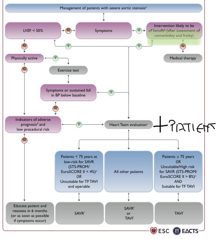 DrDeLasSalasGER's tweet photo. 👵🏼🫀👴🏼 Severe aórtic stenosis:
🎈 Assesment FRAILTY (EFT) / CGA
⏰ > 75 Yo / Risk ⬆️ SAVR 🗣 TAVI
👂 Pre-qualification and Rehabilitation 
#CardioTwitter #cardiogeriatria #cardiogeriatric @GeriatricCardio https://t.co/w62nPgm8aH
